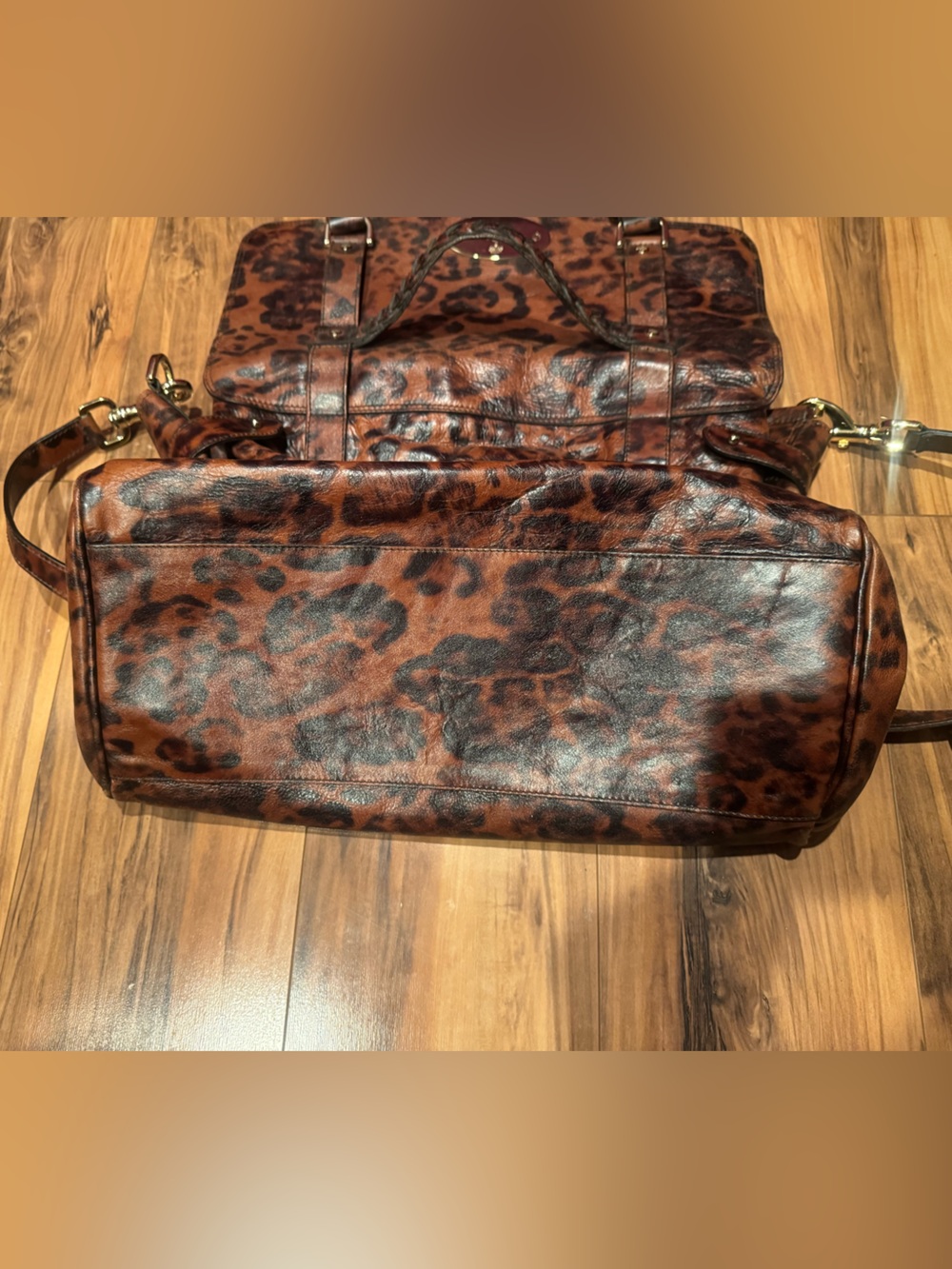 Mulberry Leopard Oak Leather Alexa Bag - Picture 3 of 10